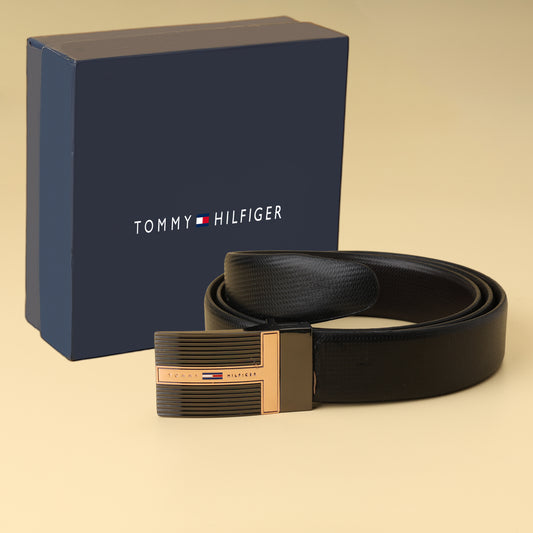 Hilfiger Signature Gold T Belt