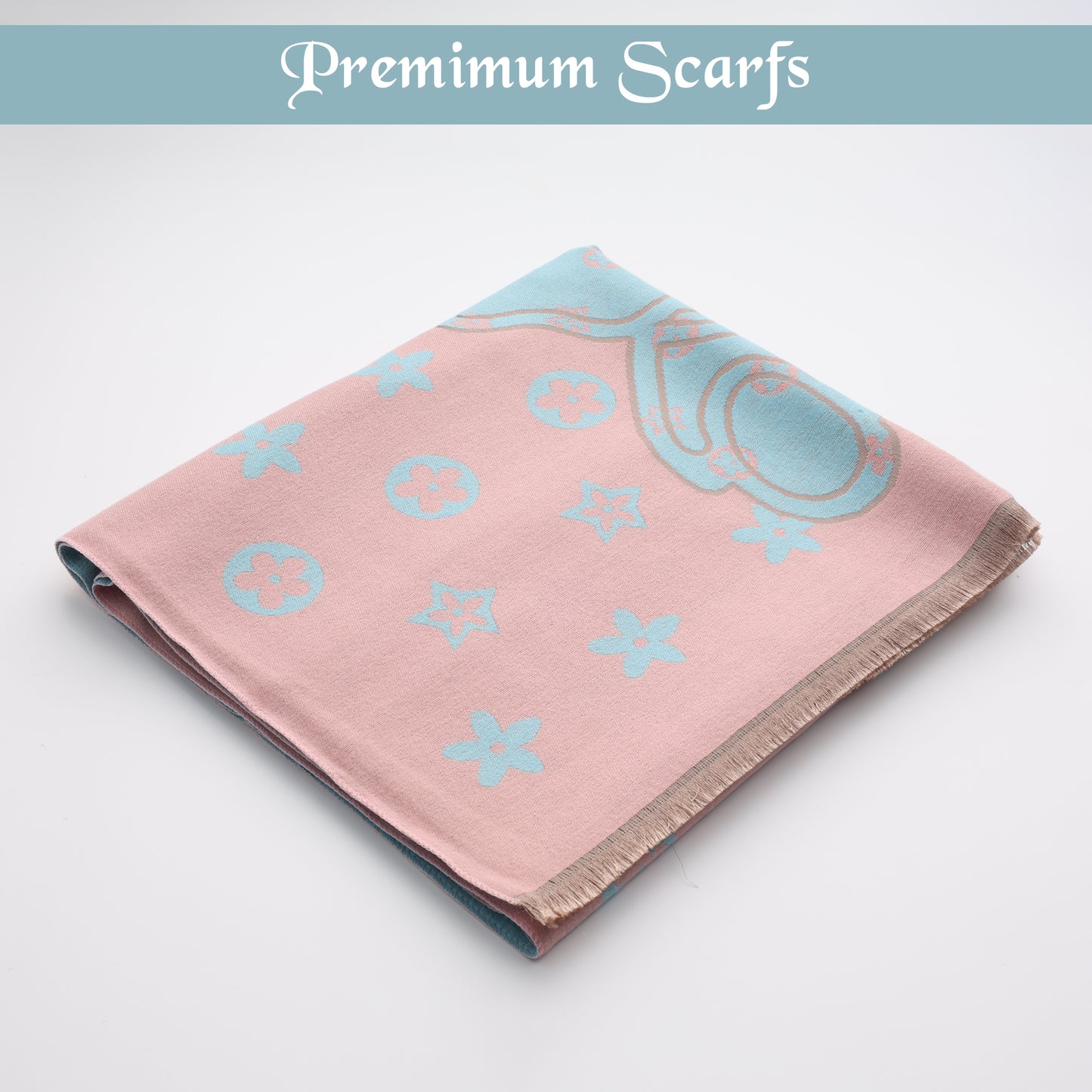 Blush Sky Monogram Wrap