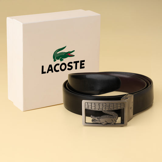 Crocodile Logo Buckle Belt