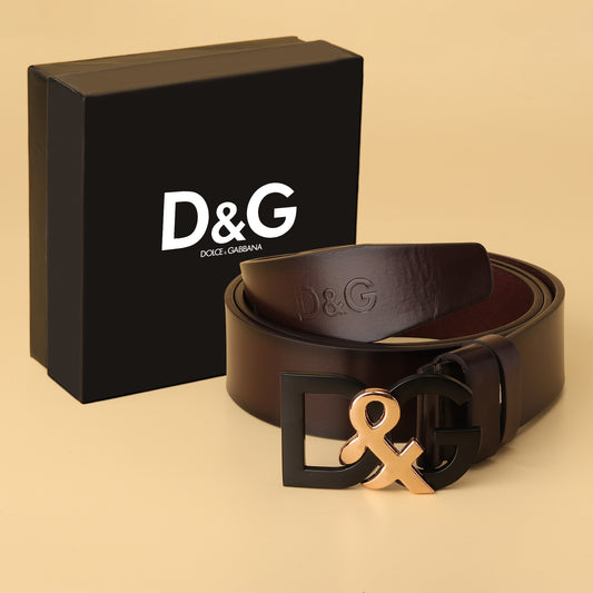Gabbana Classic Brown Leather Belt