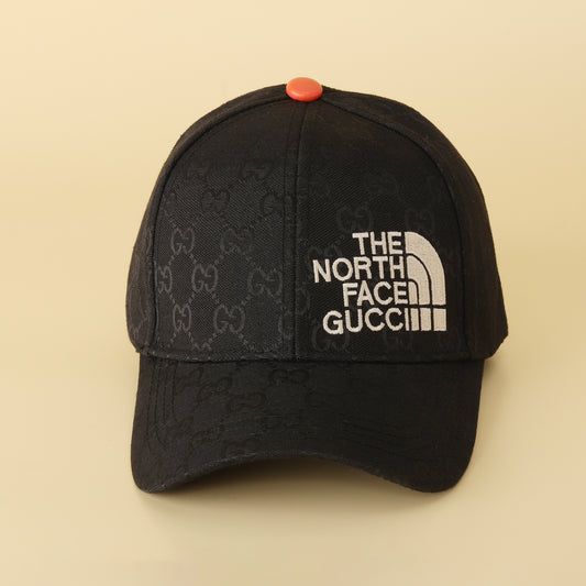 The North Face x Gucci Black Monogram Baseball Cap