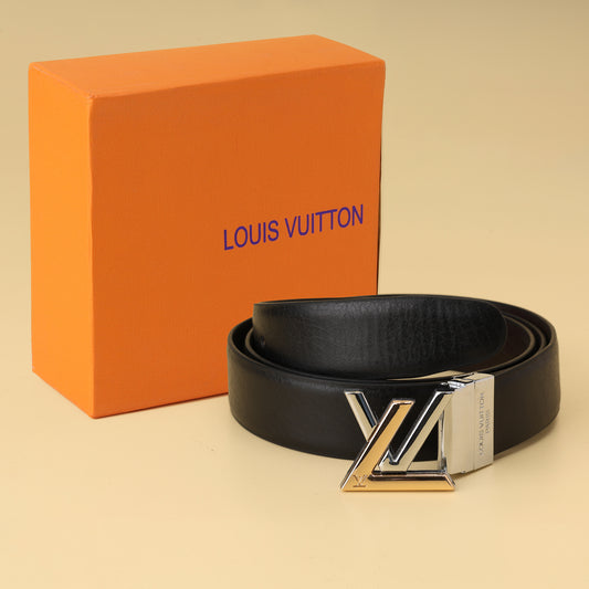 Angular Monogram Buckle Belt