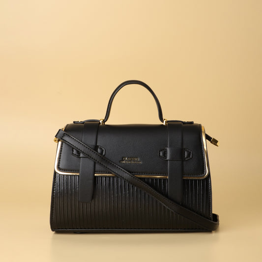 God’s Design Classic Black Structured Satchel