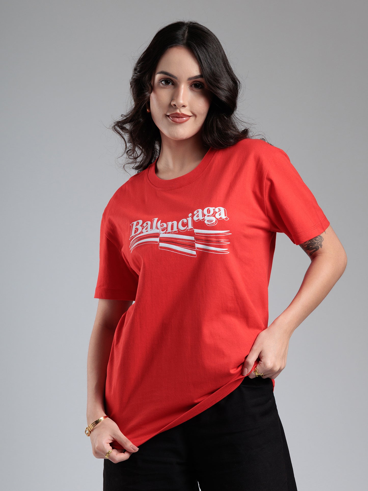 Crimson Statement Graphic T-Shirt
