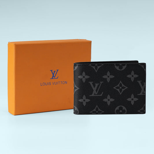 Noir Monogram Bifold Wallet