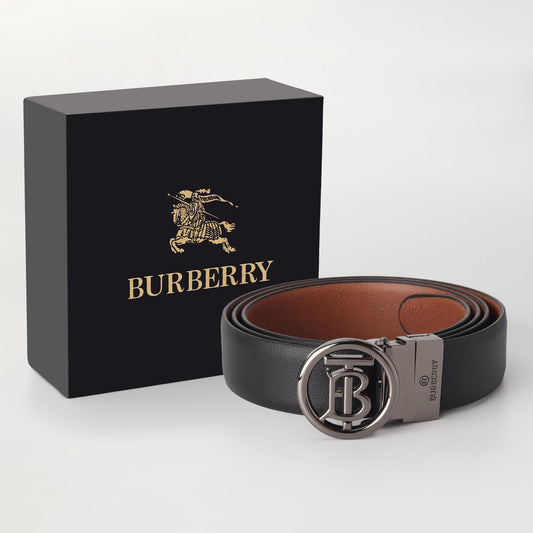 Round ‘B’ Monogram Belt – Tan Contrast