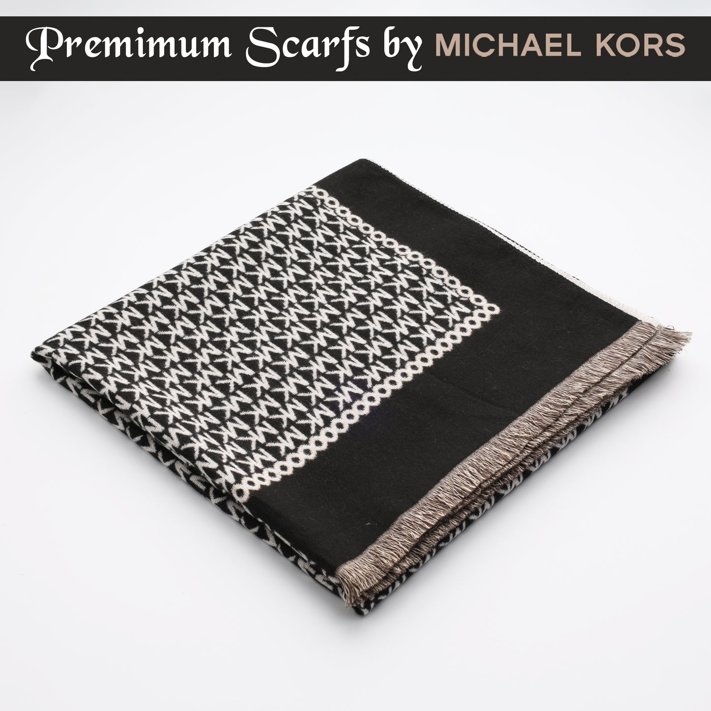 MK Geo Fringe Scarf