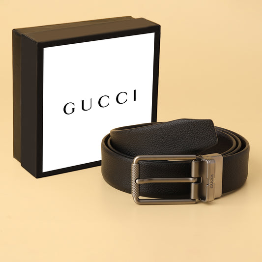Reversible Pebbled Leather Belt