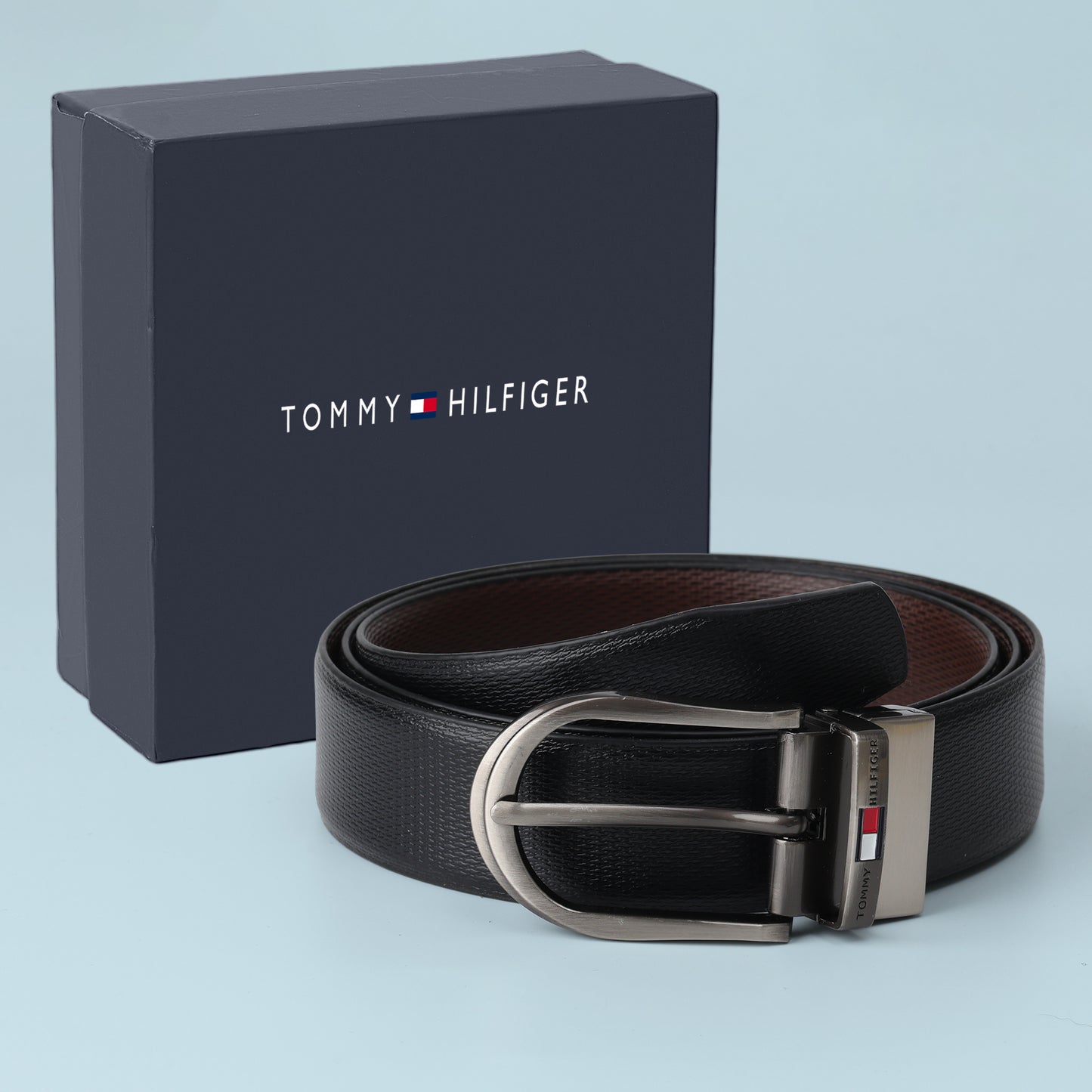 Gunmetal Curve Textured Belt