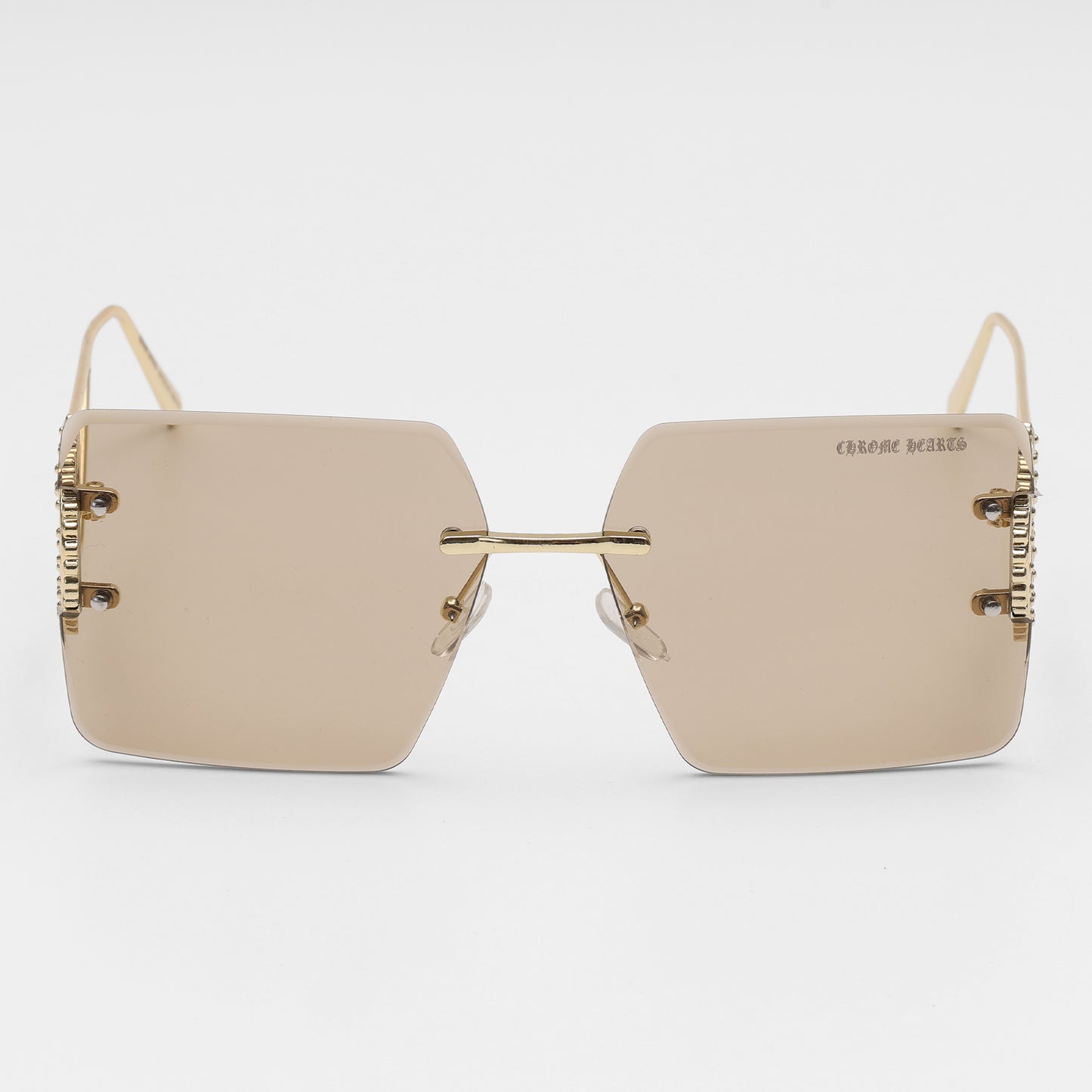 Hearts Gold Luxe Rimless Sunglasses