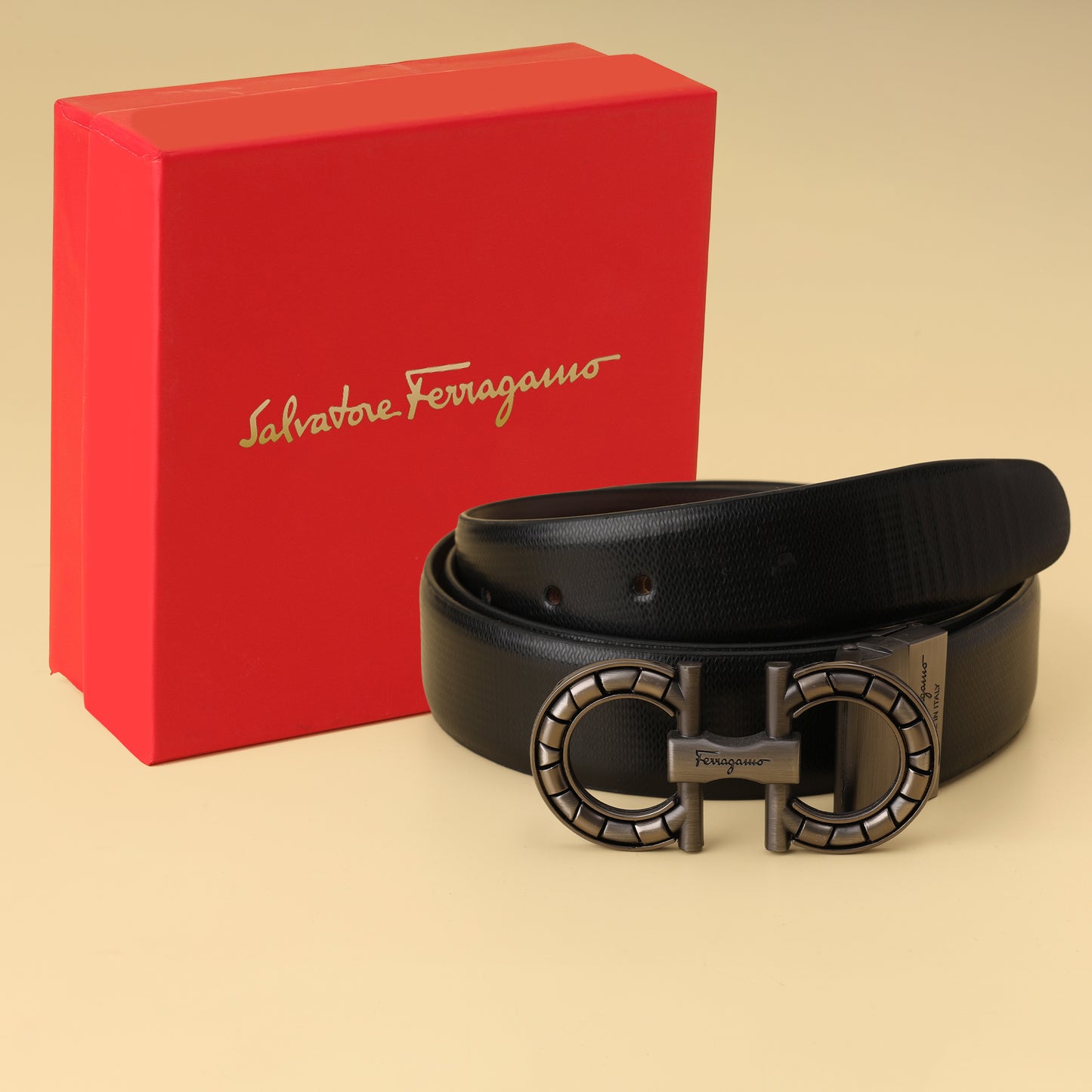 Double-Loop Buckle Belt