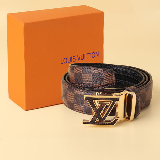 Vuitton Damier Gold Buckle Belt