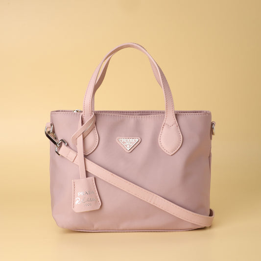 Blush Pink Prada-Inspired Tote Bag