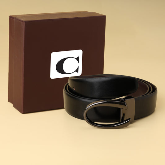 Coach Belt with Gunmetal Buckle