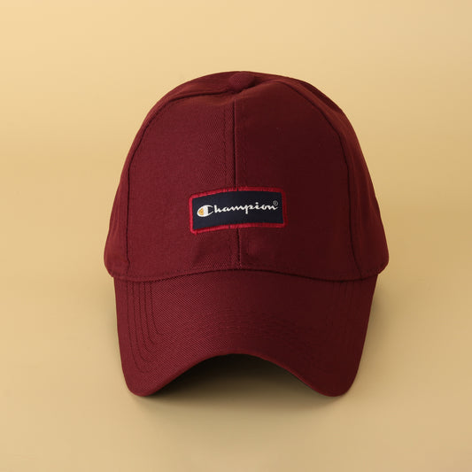 Champion Maroon Baseball Cap with Embroidered Logo