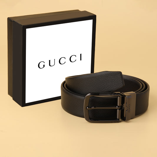 Black Metal Pin Buckle Belt