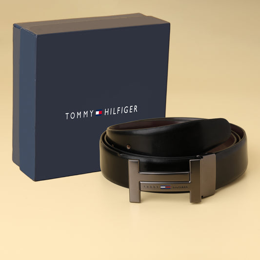Classic H Buckle Leather Belt