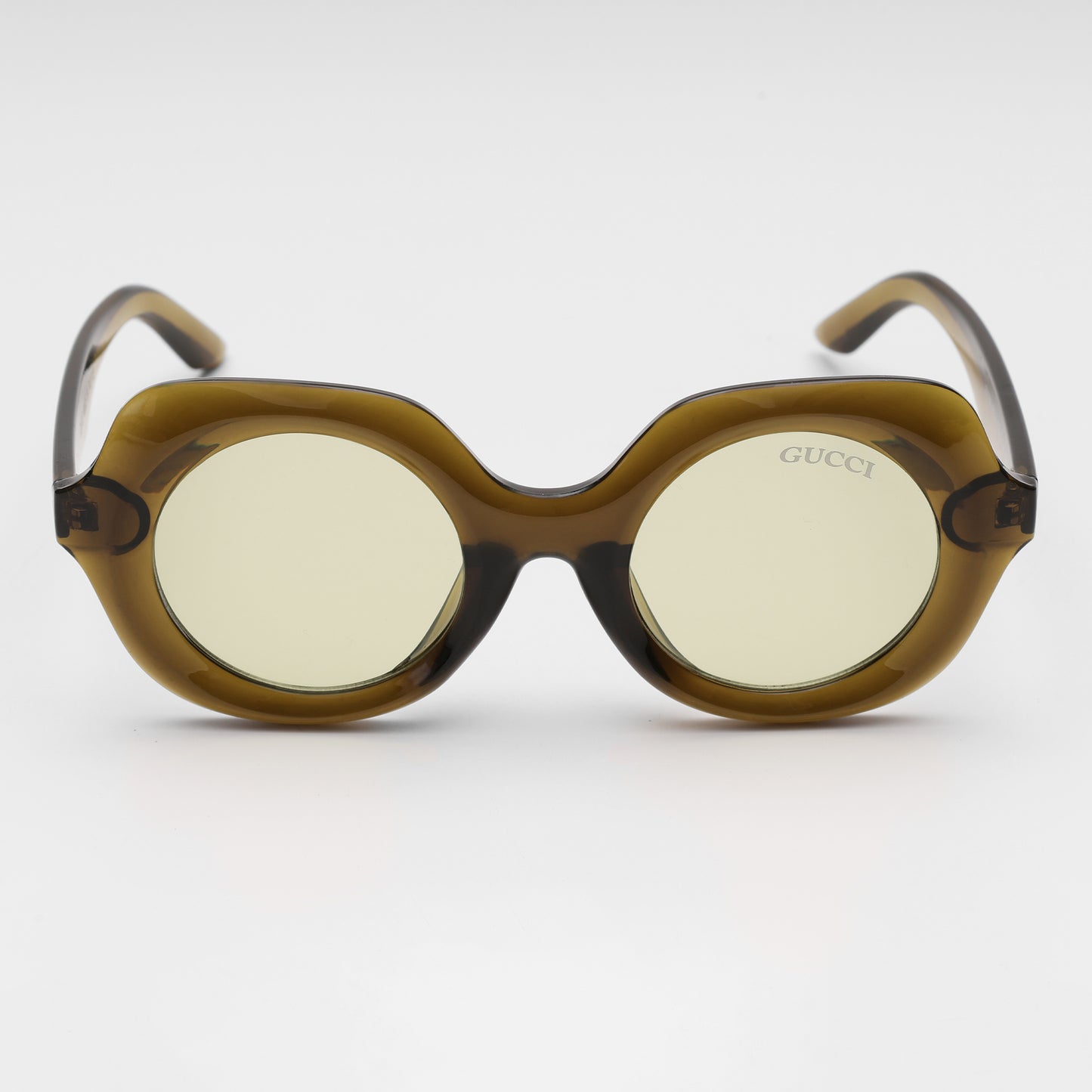 Vintage Olive Round Sunglasses