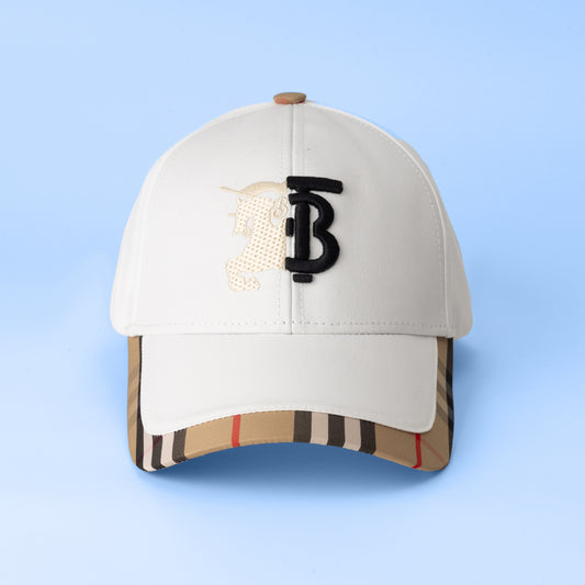 Ivory Luxe Monogram Cap