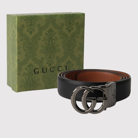 Double G Belt – Gunmetal Edition