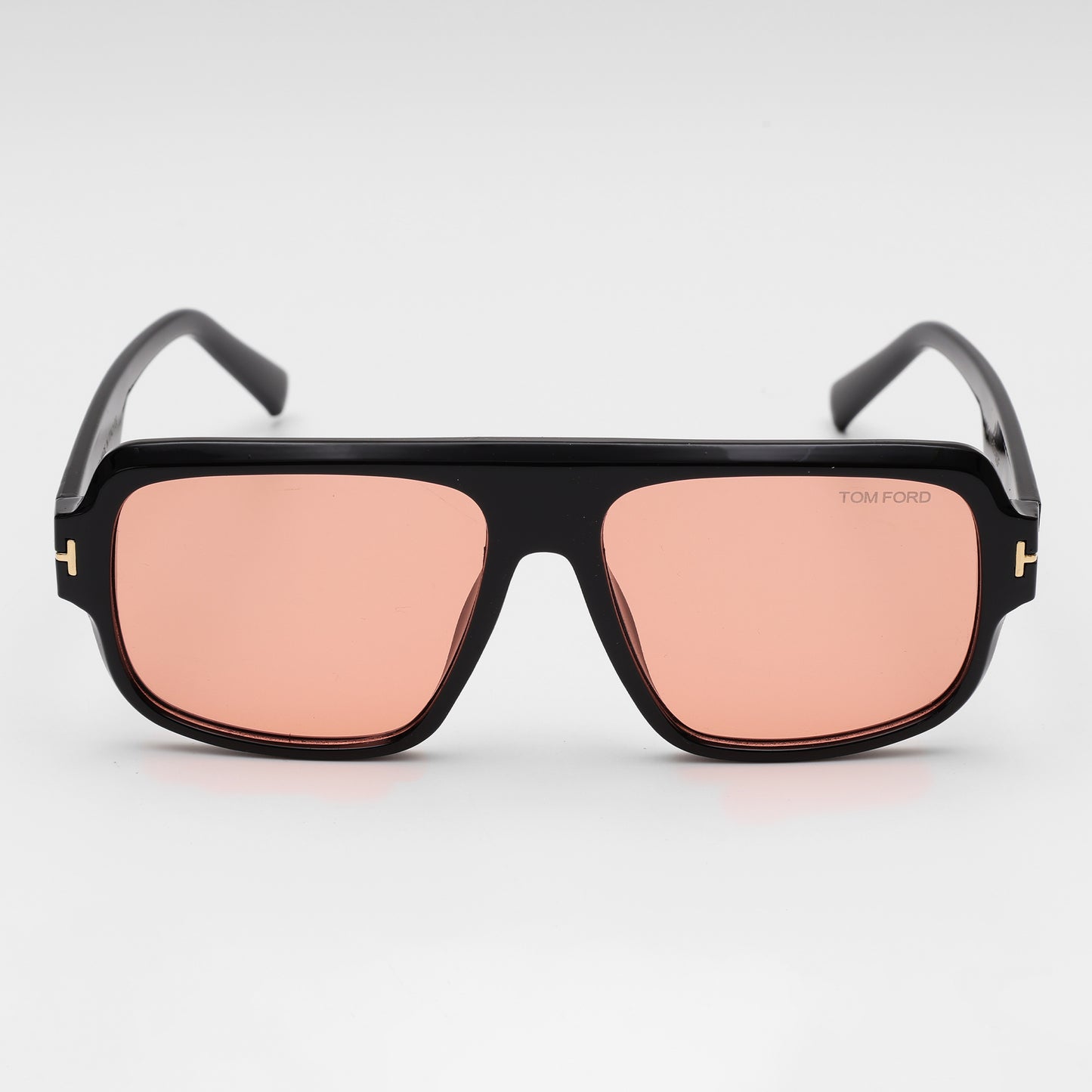 Black Frame Peach Lens Sunglasses