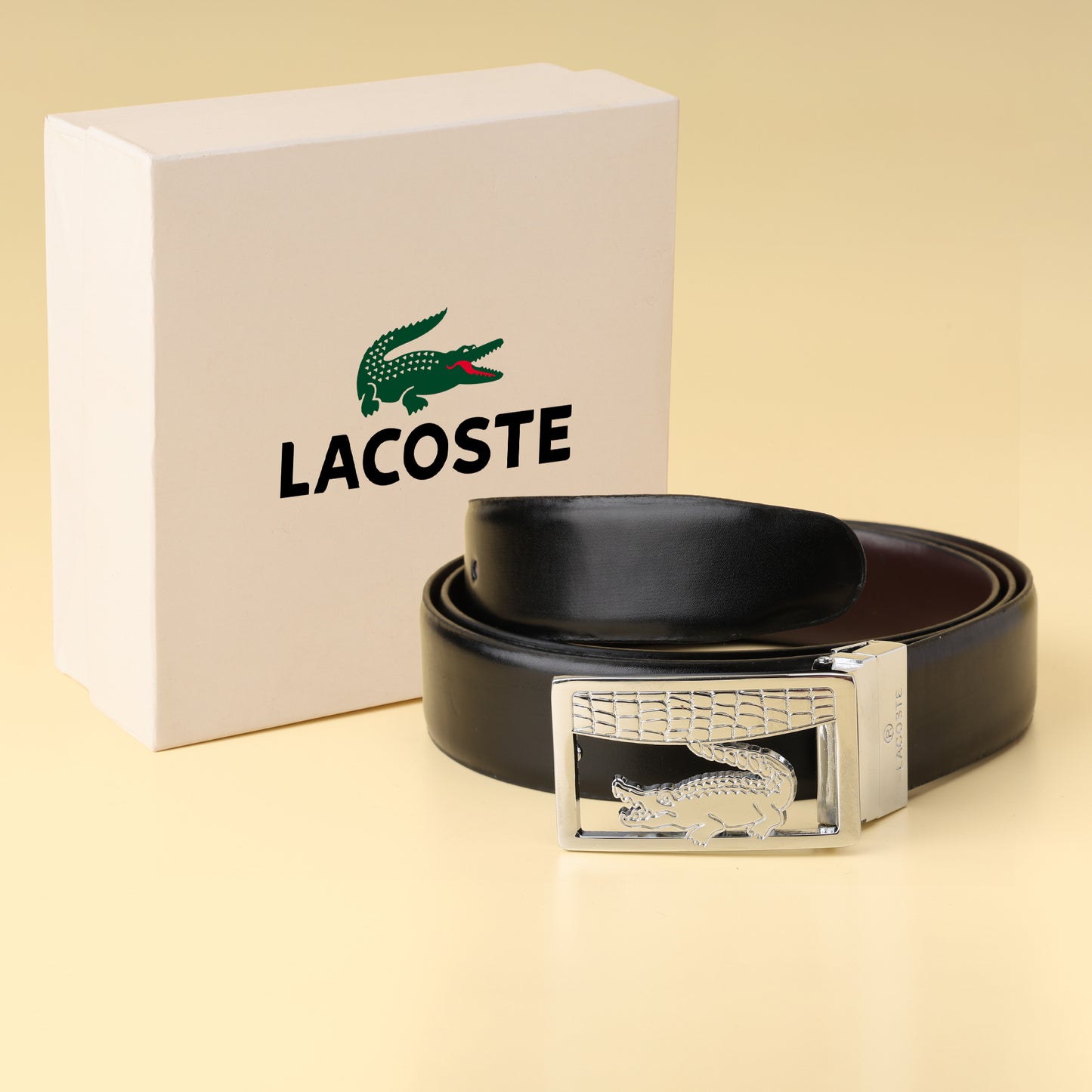 Silver Gator Statement Belt