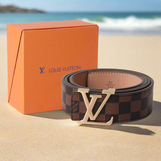 Damier Ebene Belt