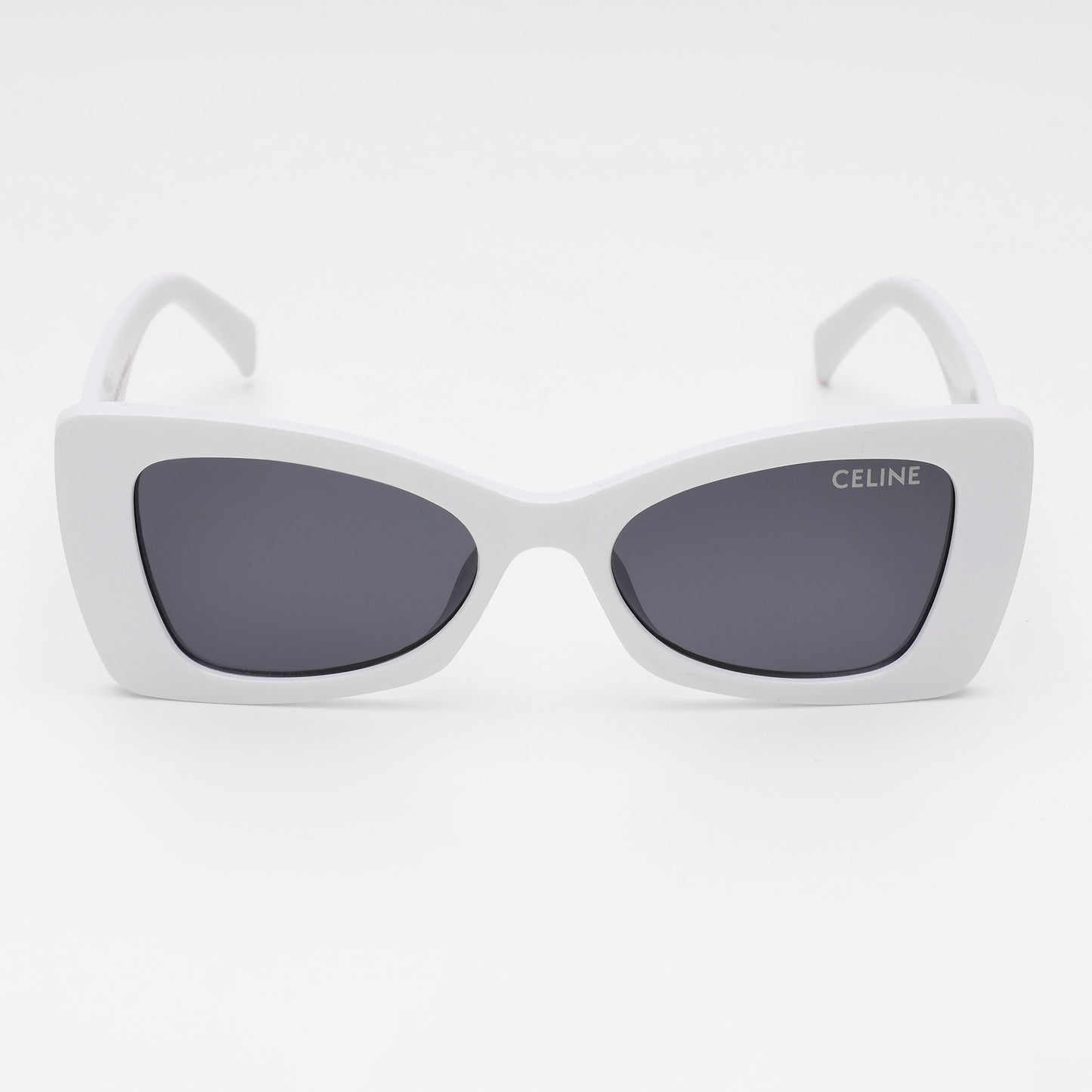 Celine Oversized White Cat-Eye Sunglasses