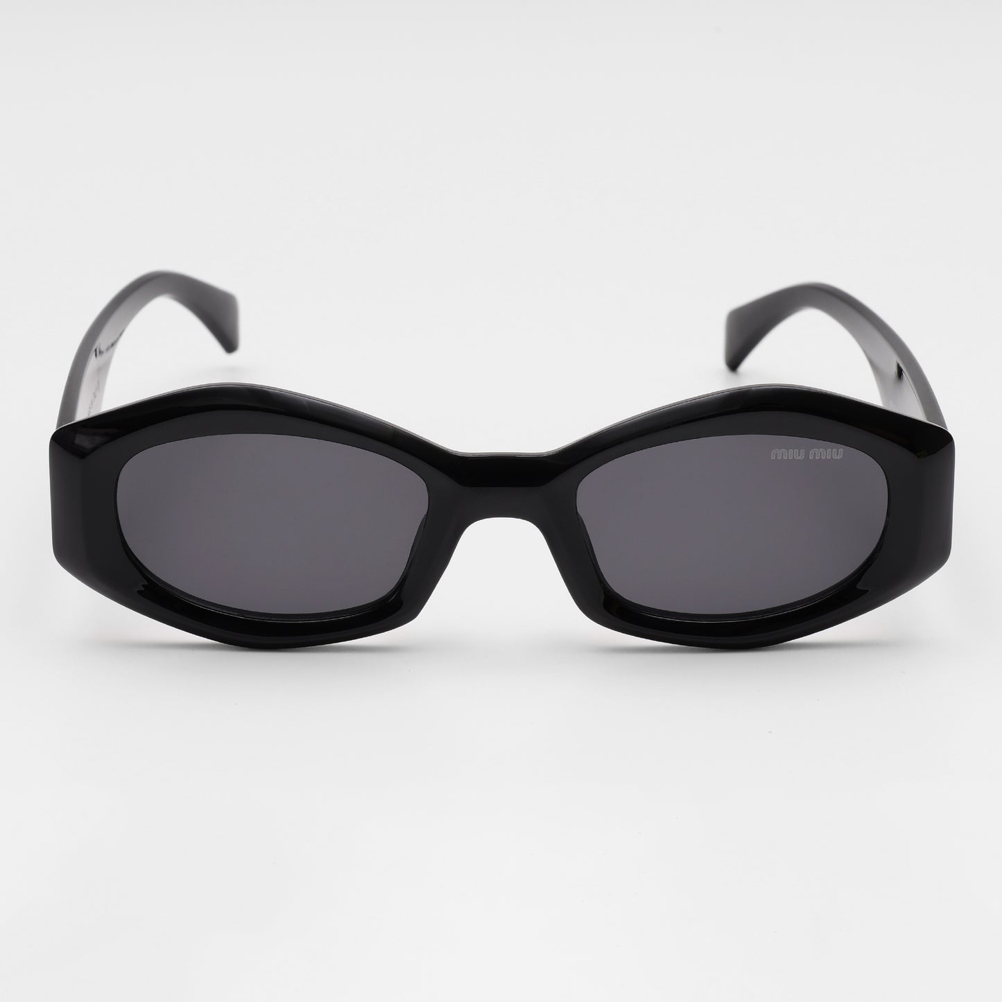 Noir Oval Sunglasses