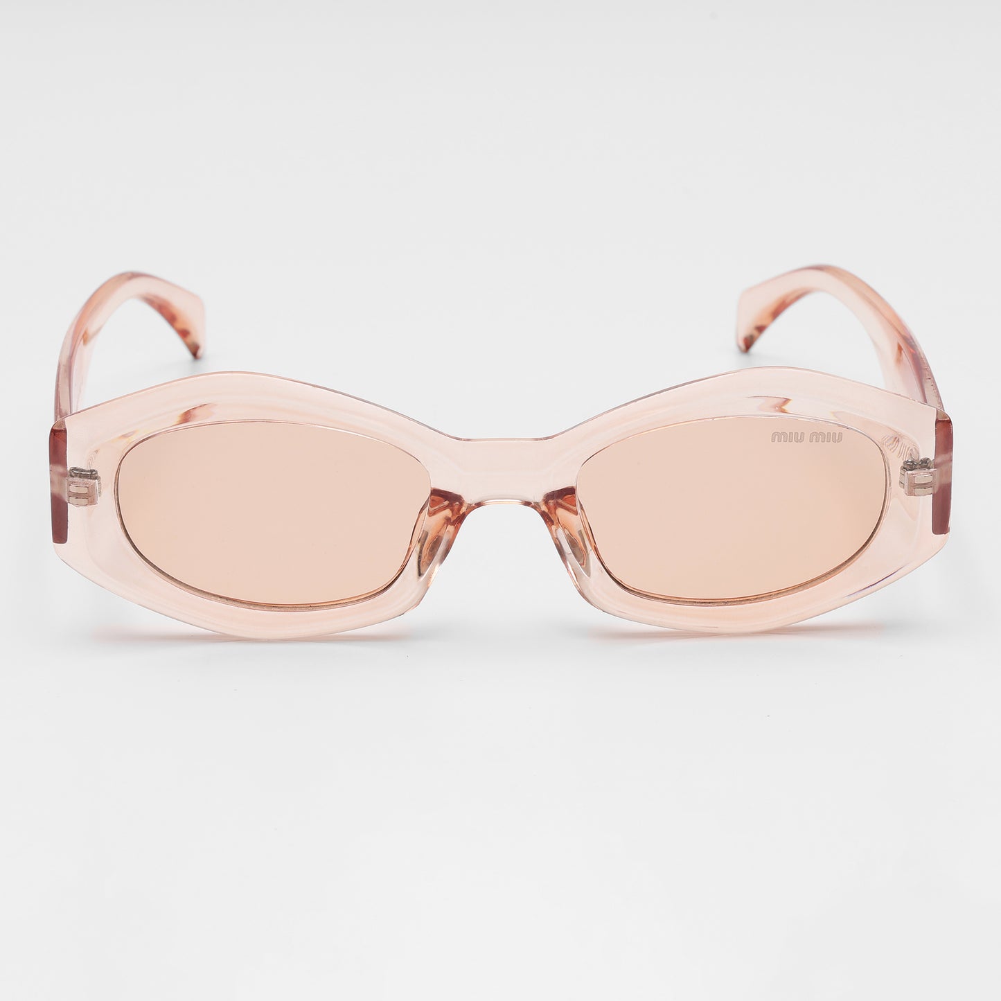 Quartz Transparent Oval Sunglasses
