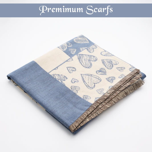 Soft Heartline Knit Scarf