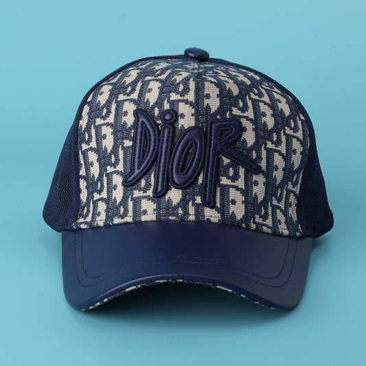 Dior Navy Monogram Mesh Cap