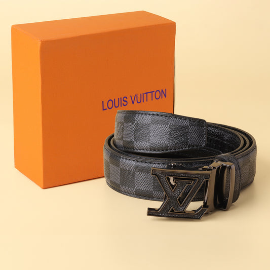 Vuitton Damier Graphite Belt