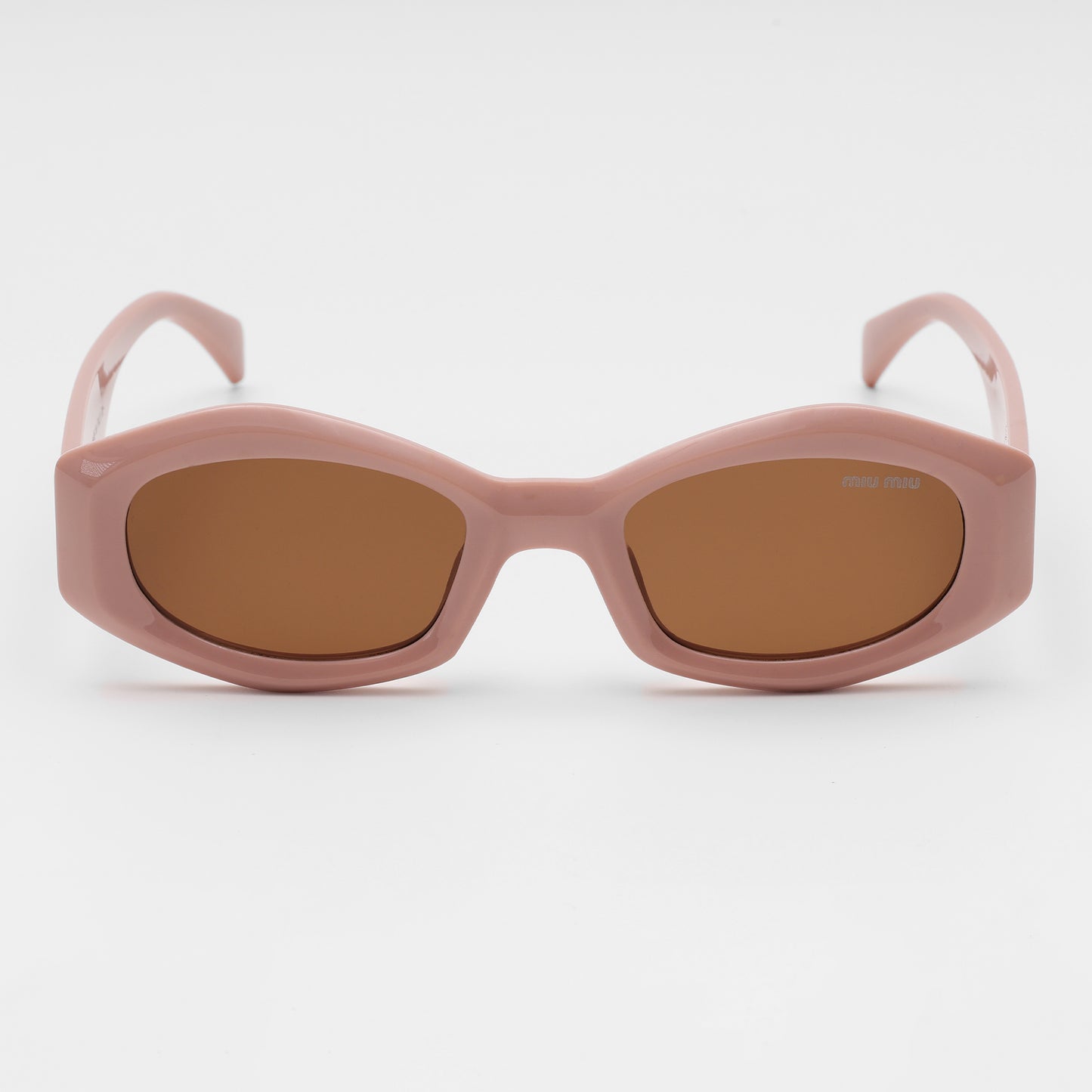Powder Blush Oval Sunglasses