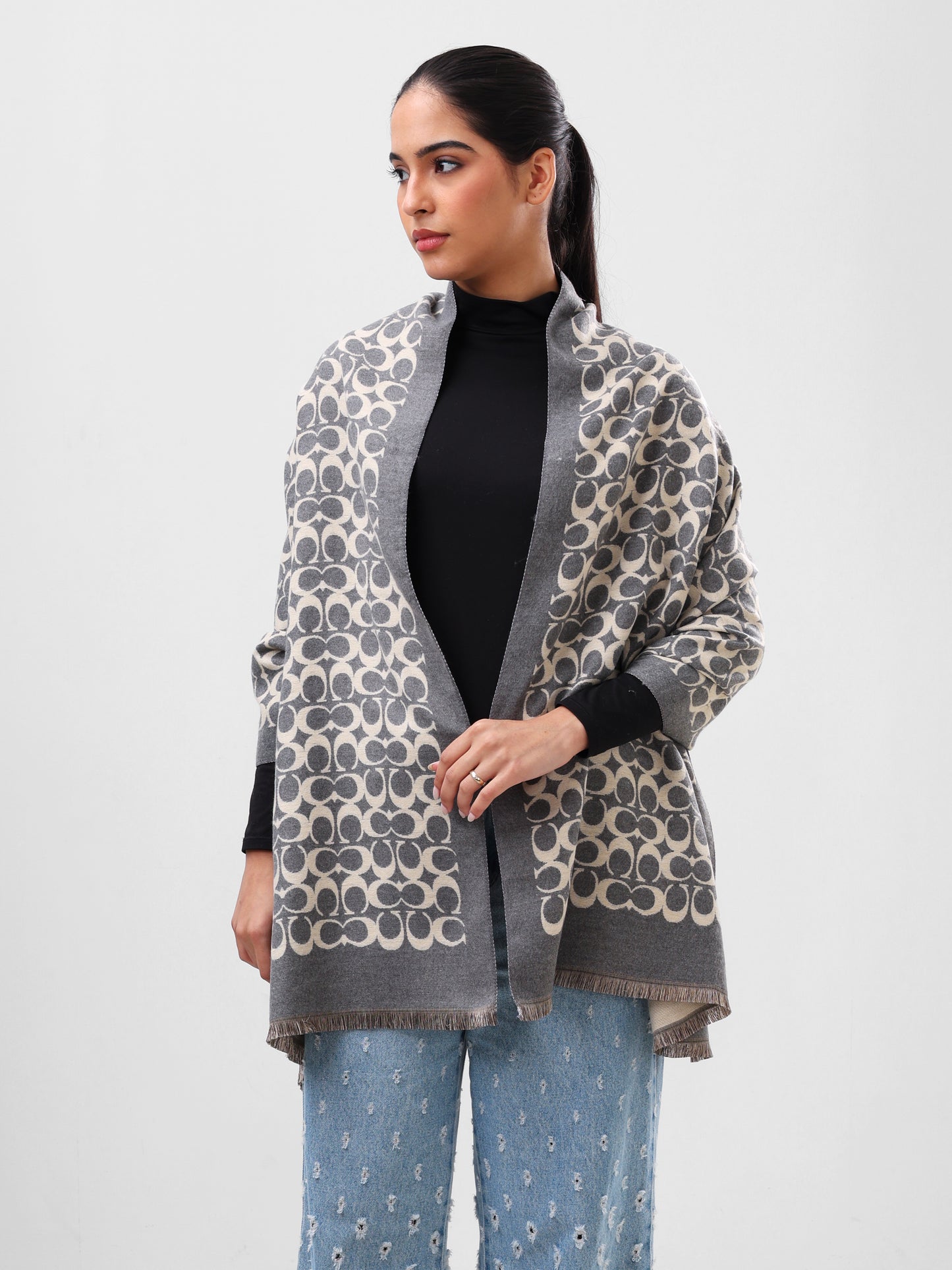 Grey Heritage Loop Wrap