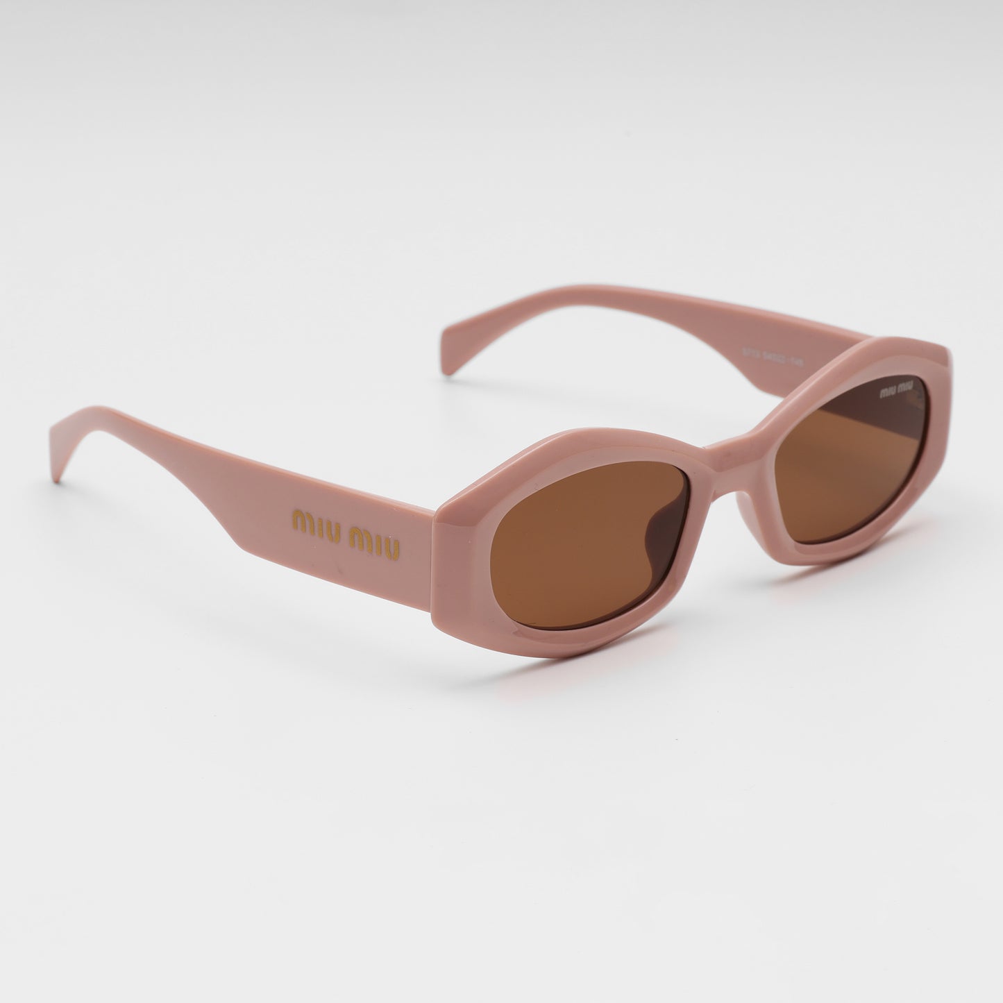 Powder Blush Oval Sunglasses