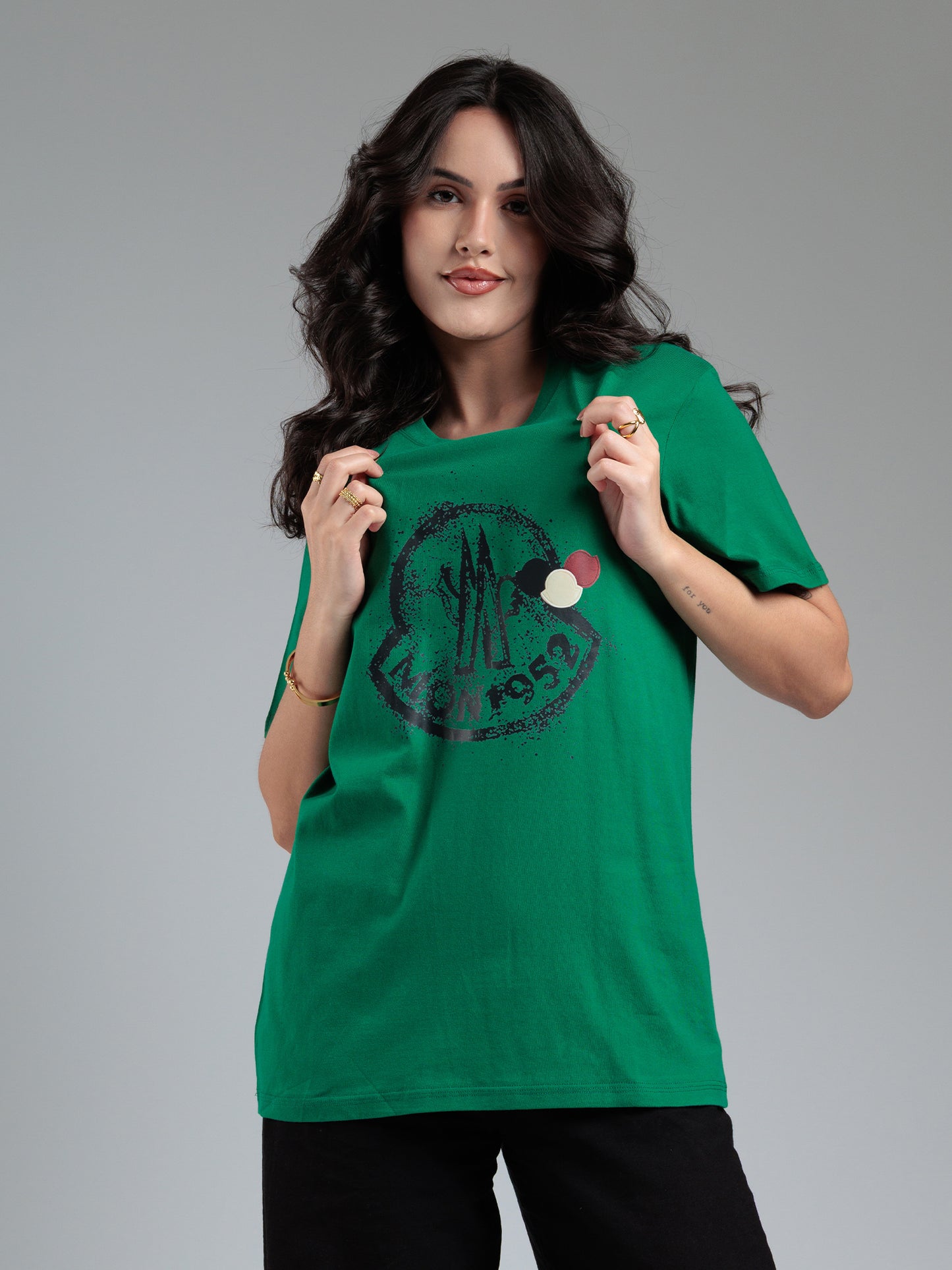 Emerald Alpine Appliqué T-Shirt