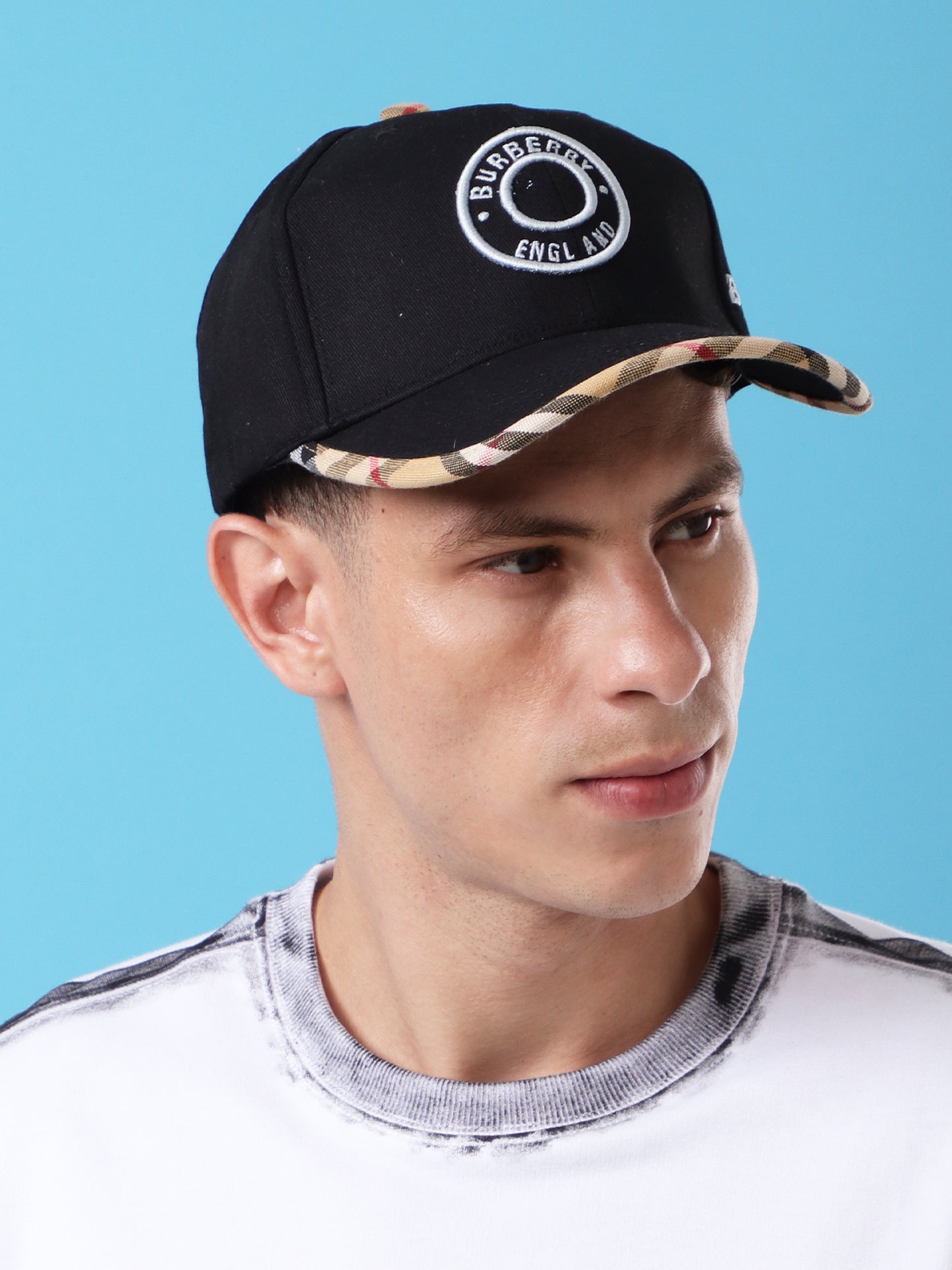 Classic Check Trim Cap – Black Luxe Edition”