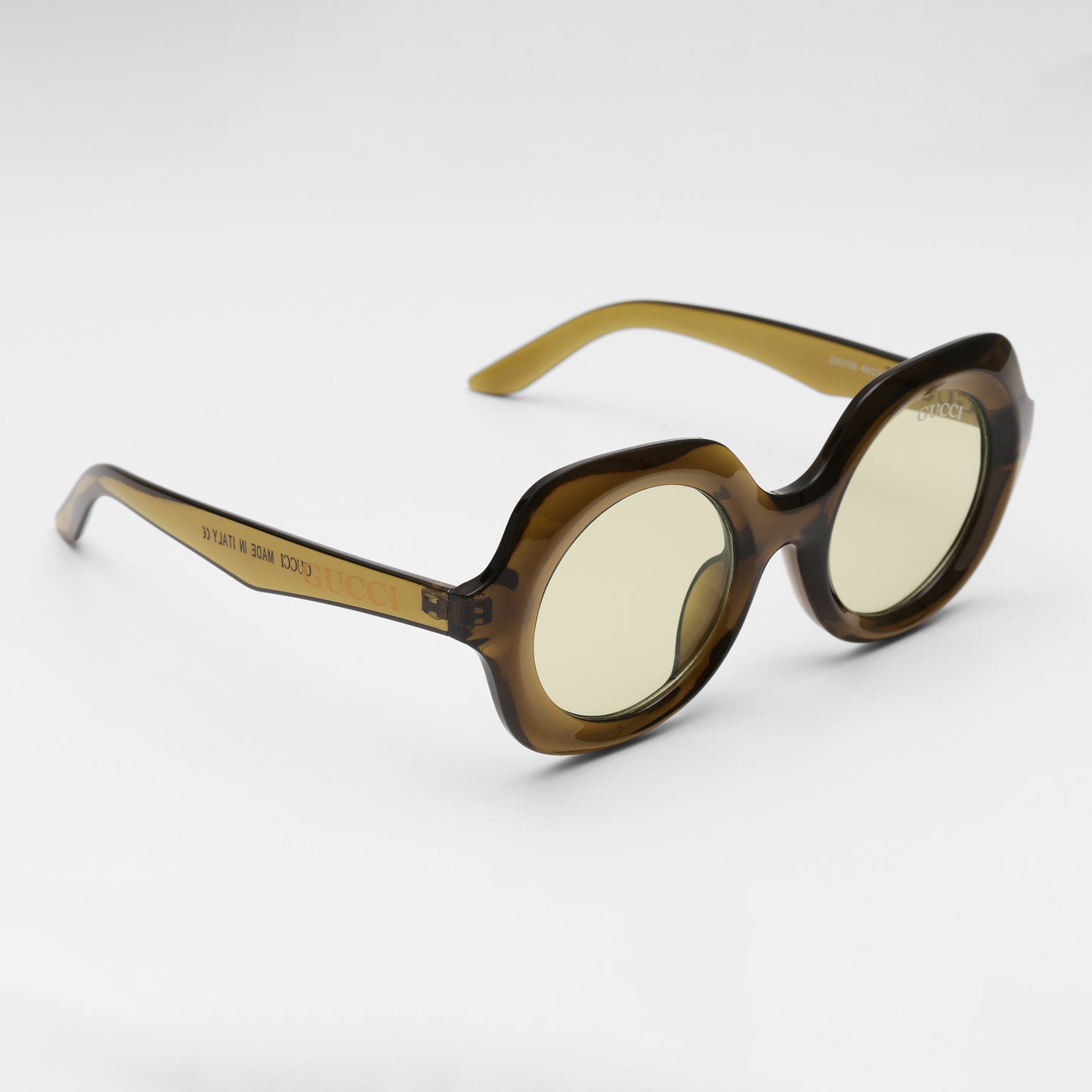 Vintage Olive Round Sunglasses