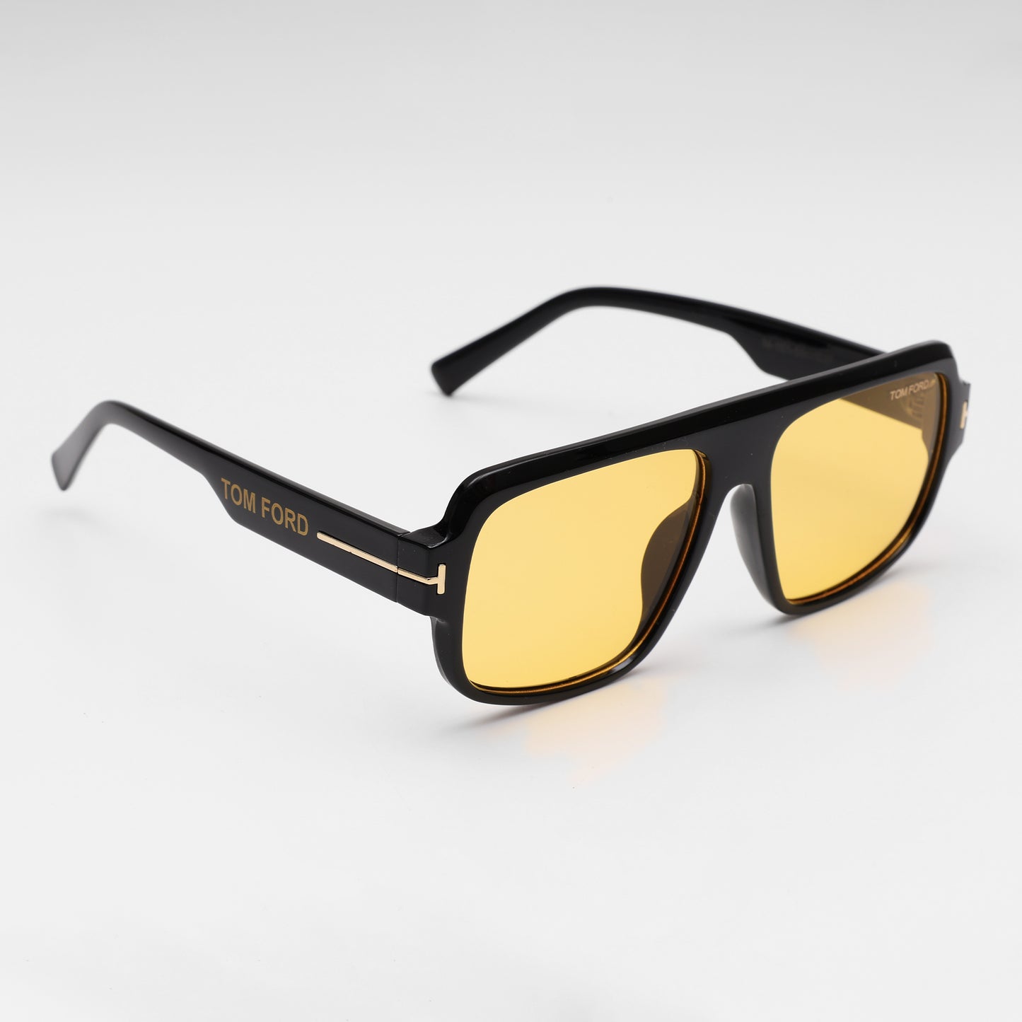 Black Frame Amber Lens Sunglasses