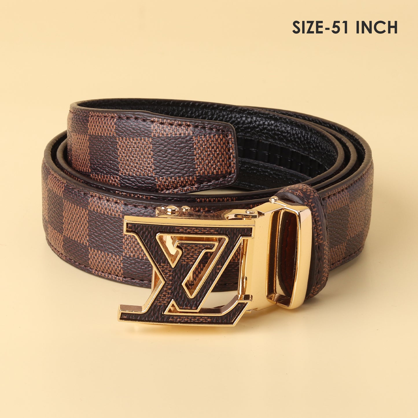 Vuitton Damier Gold Buckle Belt