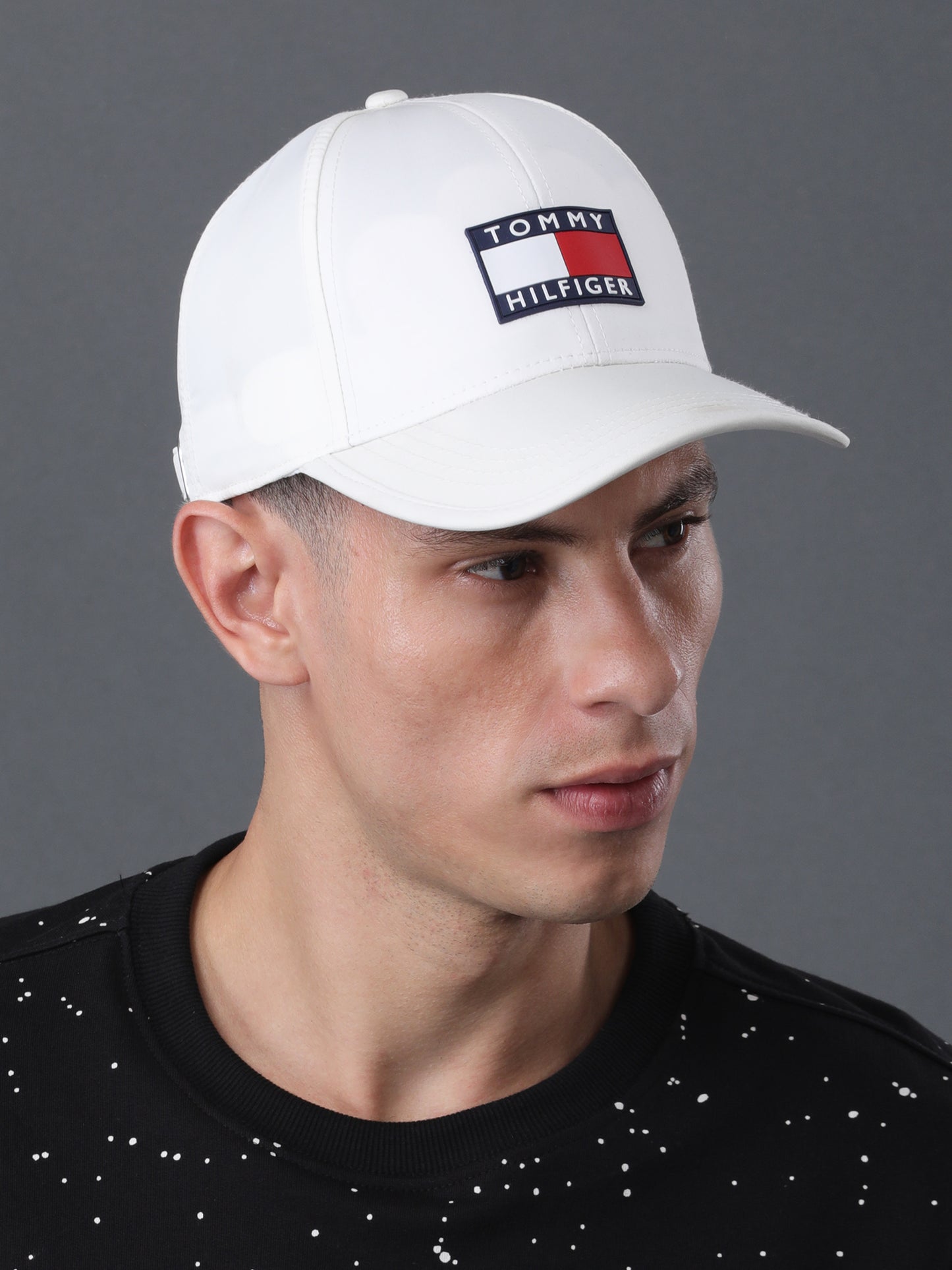 Hilfiger White Classic Logo Cap