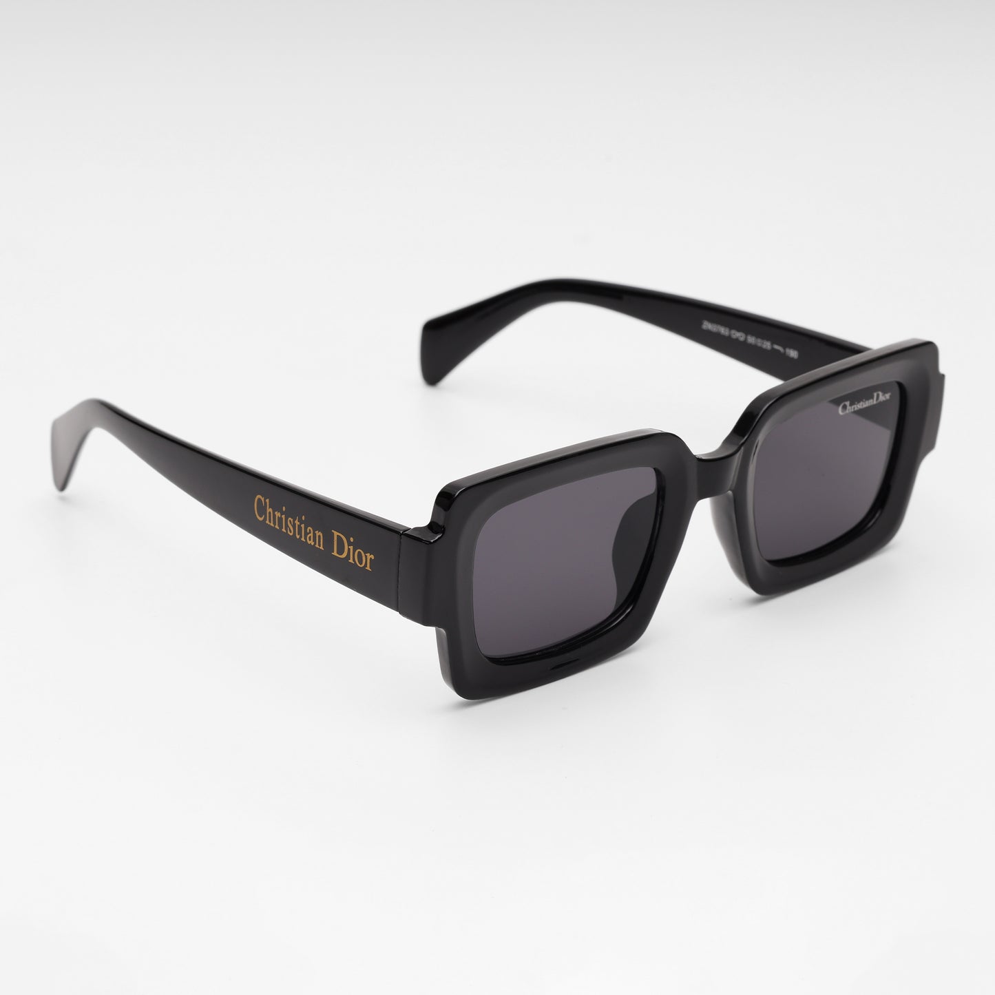 Square Statement” Black Acetate Sunglasses