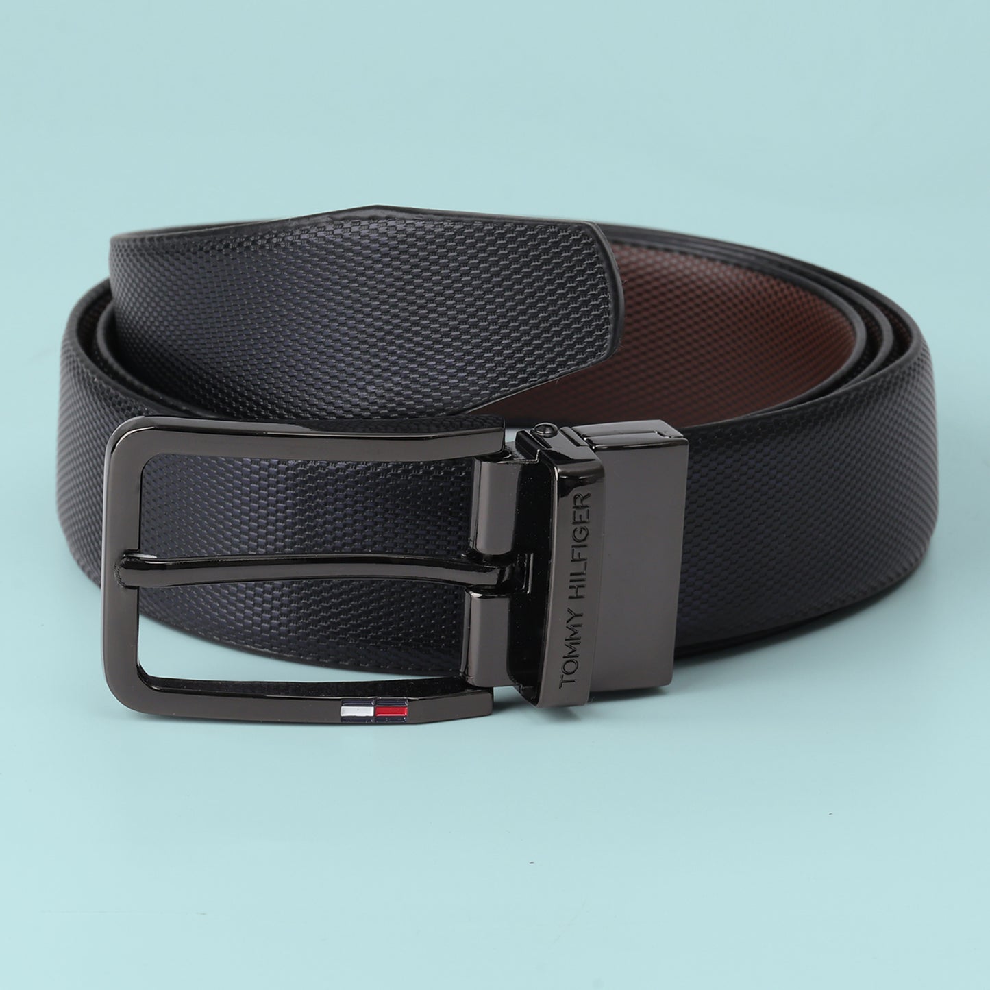 Onyx Weave Gunmetal Belt