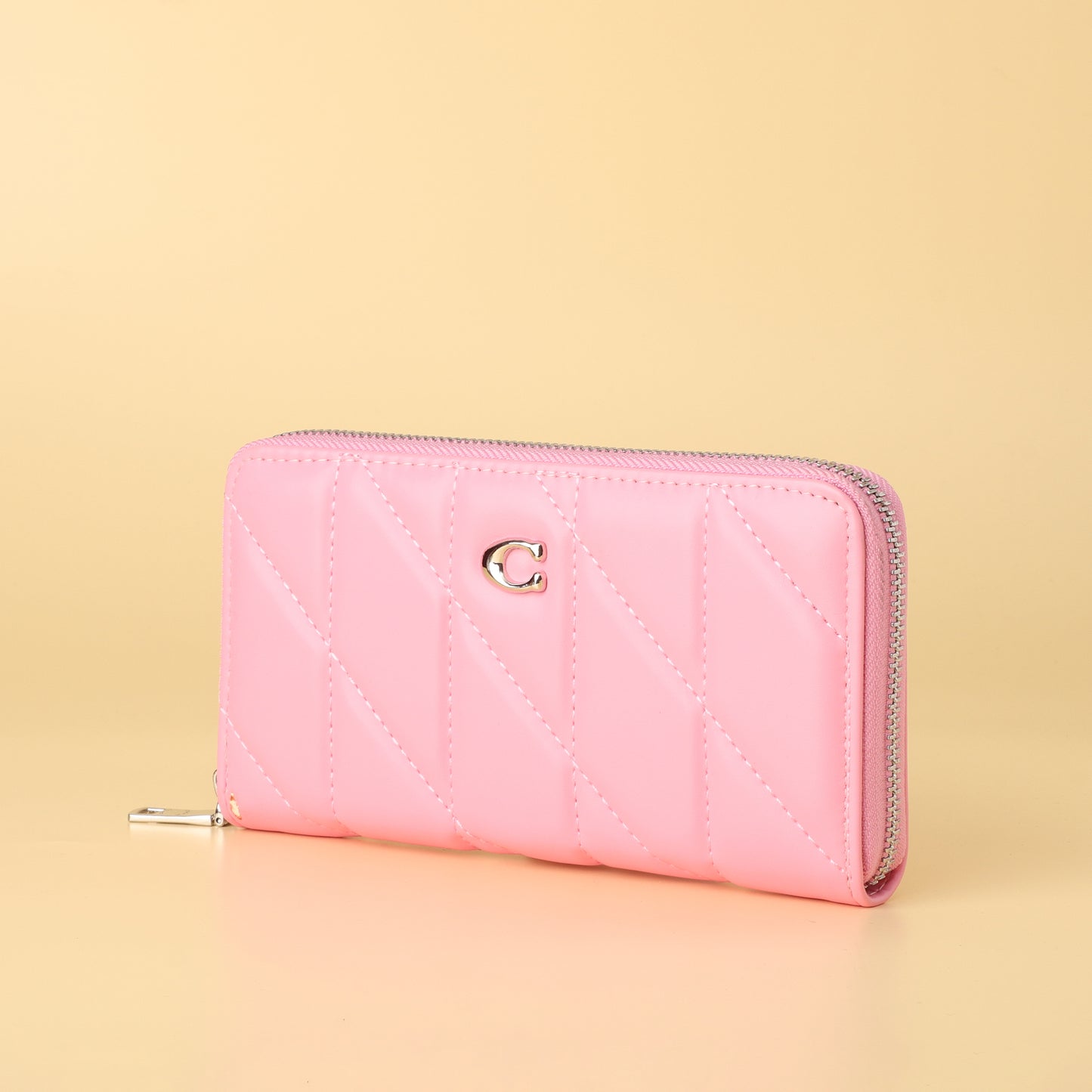 Coach Quilted Zip-Around Wallet