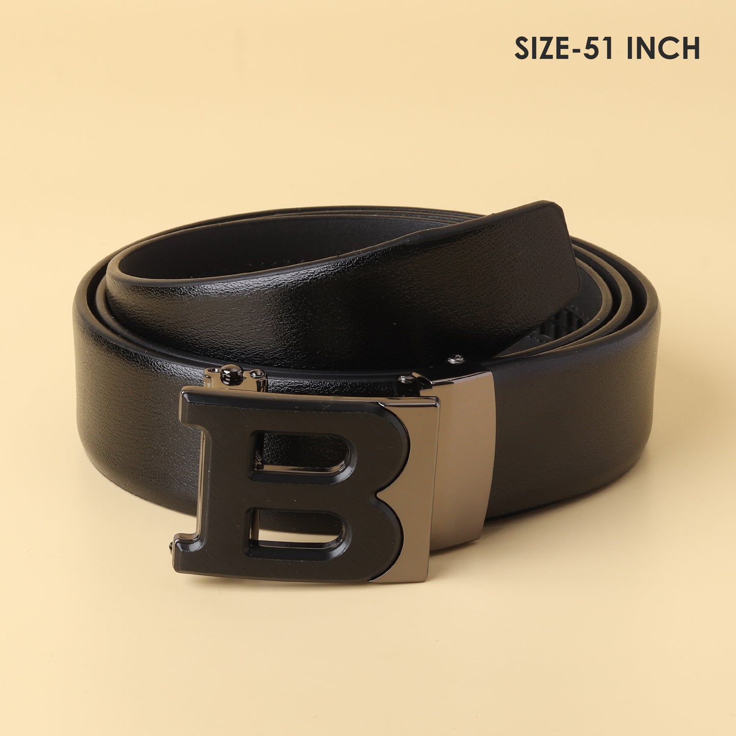 Burberry Black "B" Leather Belt