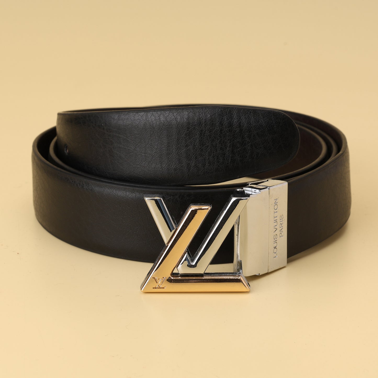 Angular Monogram Buckle Belt