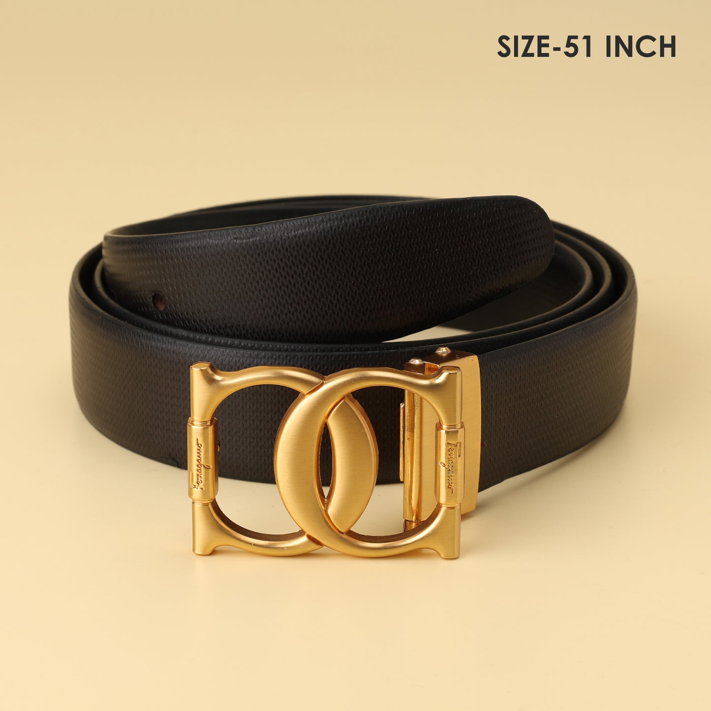 Gold Gancini Buckle Belt