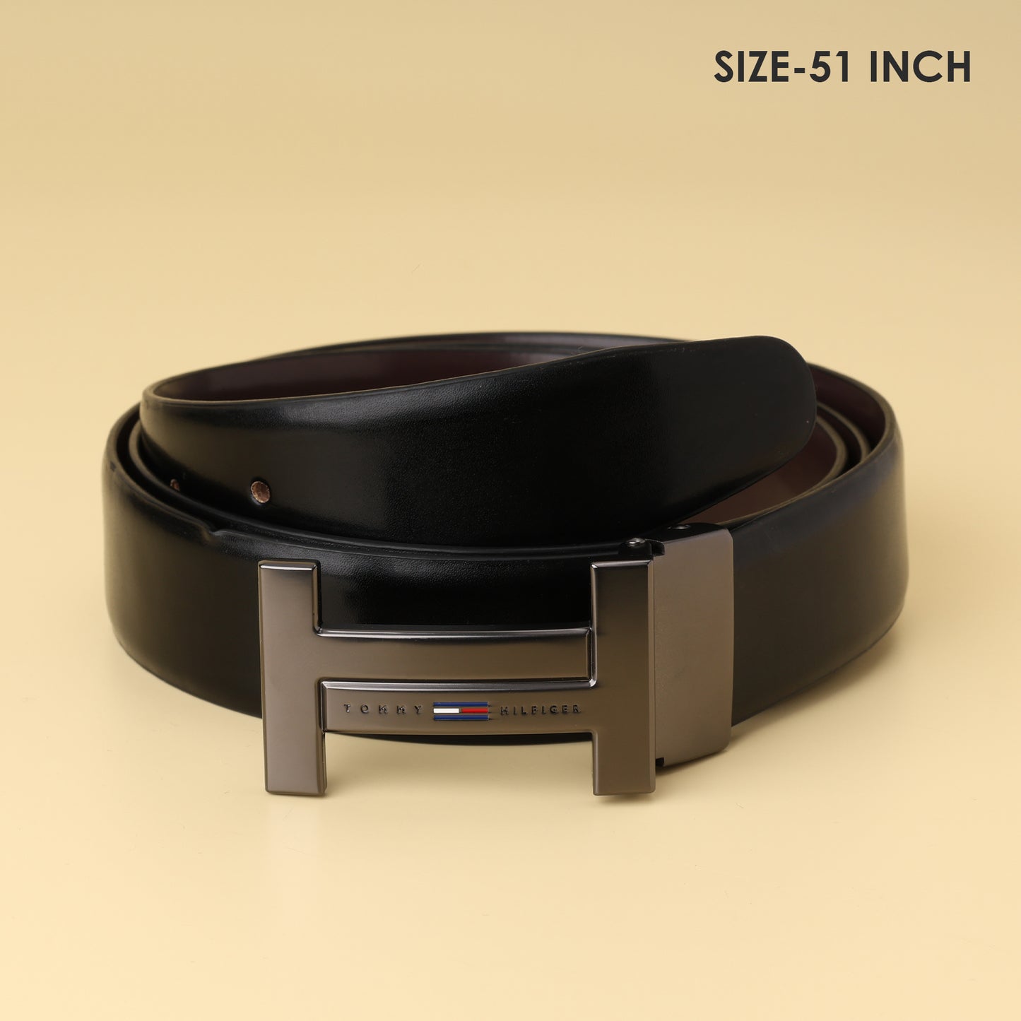 Classic H Buckle Leather Belt