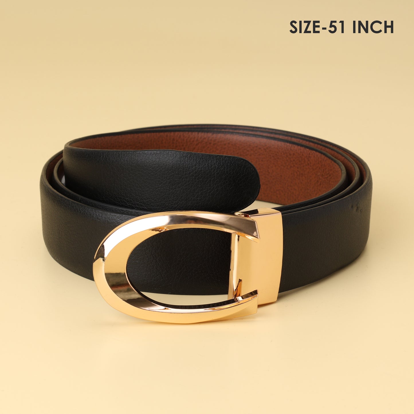 Tan Belt with Gold  coach buckle